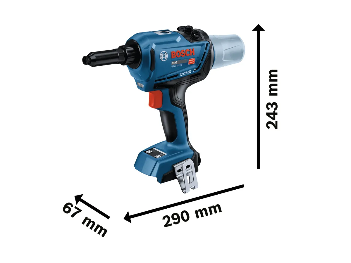 riveteuse sans fil GRG 18V-16 Bosch solo