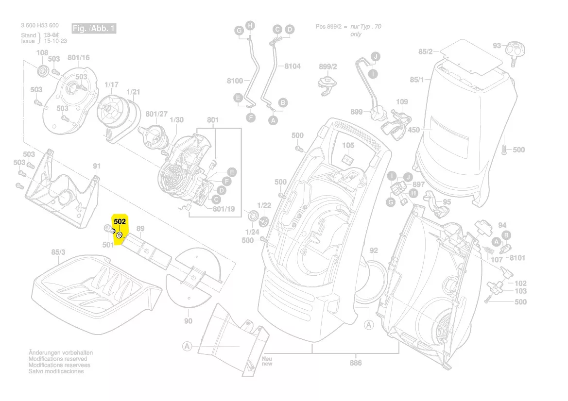 rondelle pour couteau AXT Rapid 180, 200, 2000 et 2200 Bosch