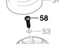 Vis Torx tête ronde réf. 2 603 490 023 BOSCH