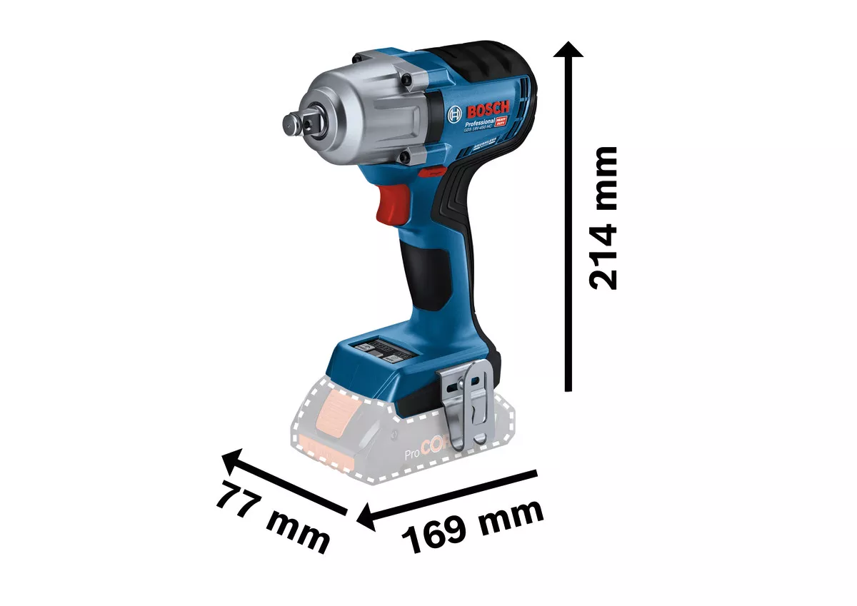 Boulonneuse à choc GDS 18V-450 HC BOSCH solo