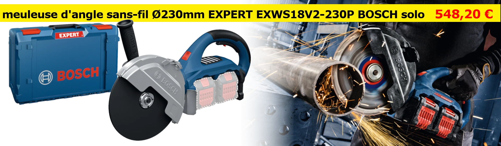 meuleuse angulaire EXPERT EXWS18V2-230P Bosch