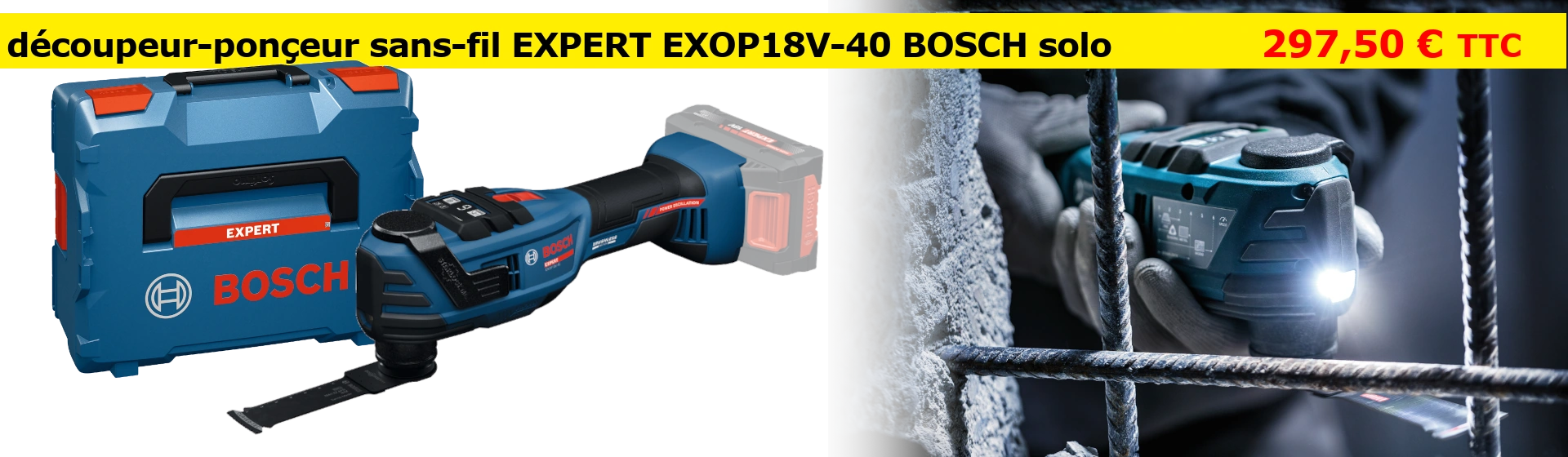 découpeur-ponceur EXPERT EXOP18V-40 Bosch