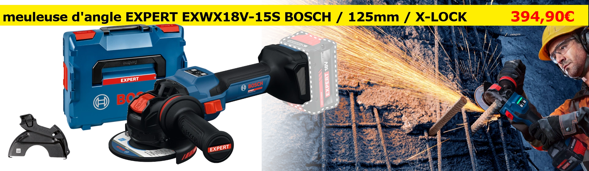 meuleuse angulaire EXWX18V-15S Bosch