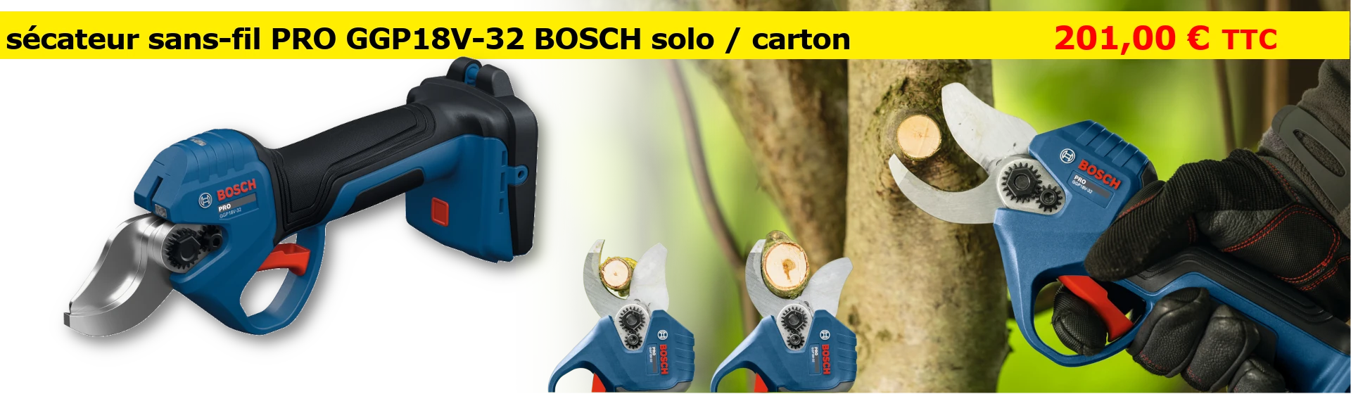 sécateur sans-fil GGP18V-32 PRO Bosch